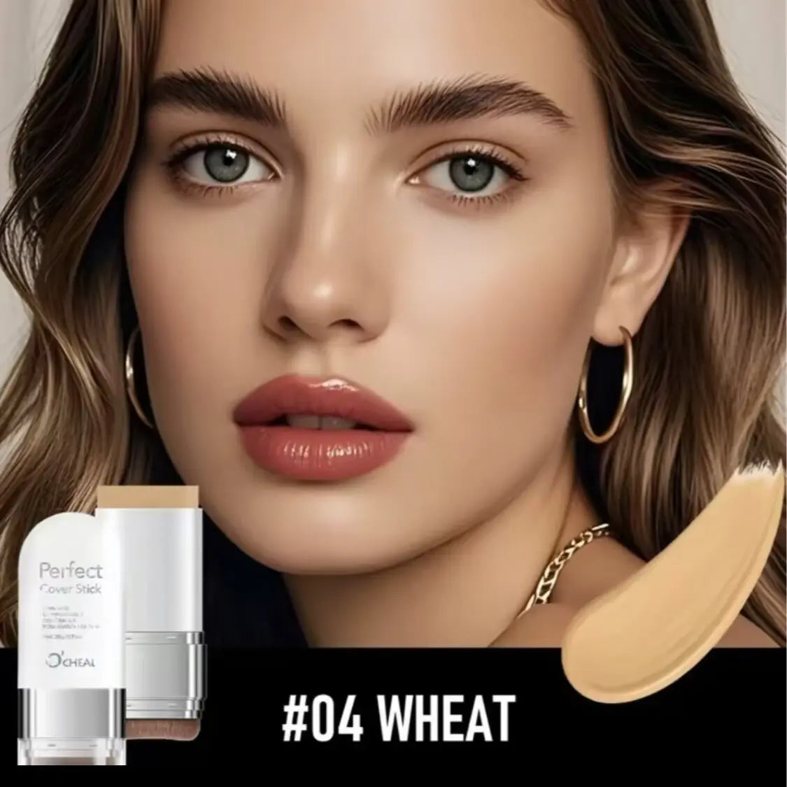 6-Color Dual-Ended 2-In-1 Concealer Foundation Stick: Waterproof, Sweat-Proof, Long-Lasting, Shine-Free Matte Natural Coverage, Covers Dark Circles and Acne Marks, Multi-Use for Highlighting & Nose Contour, Versatile Daily Makeup Tool & Perfect Daily Gift