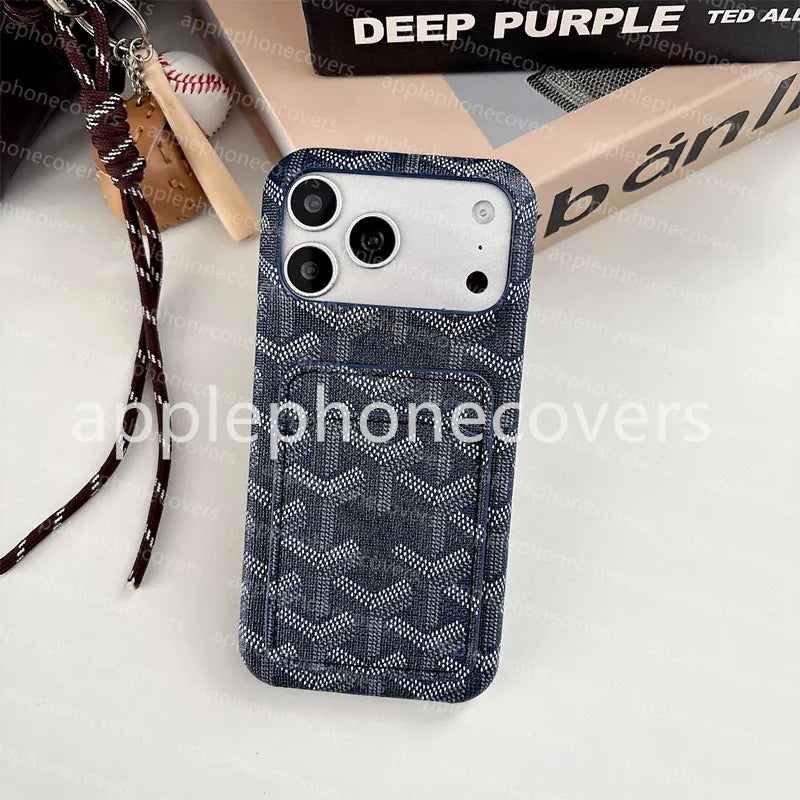 17 Pro Max Phone Case Designer Iphone Case Luxury Wallet Card Holder for Apple Iphone 16 Pro Max 15 plus 18 14 13 12 Card Package Dirt-Resistant DHGATE