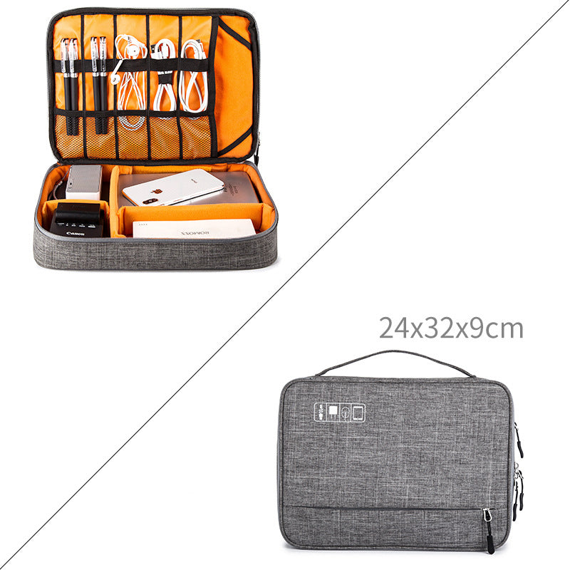 Travel Cable Bag Portable Digital USB Gadget Organizer Charger Wires Cosmetic Zipper Storage Pouch Kit Case Accessories Supplies