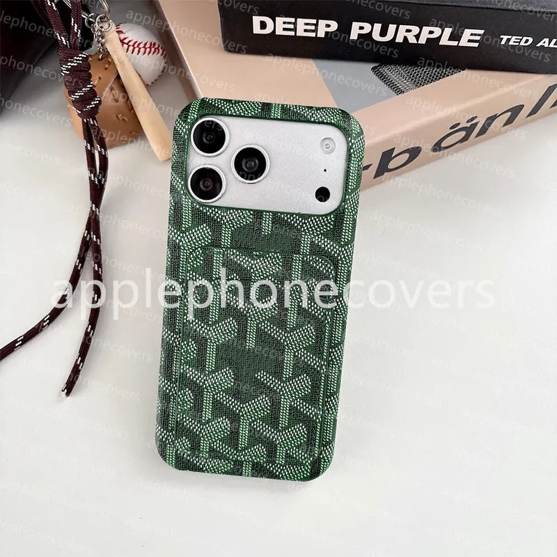 17 Pro Max Phone Case Designer Iphone Case Luxury Wallet Card Holder for Apple Iphone 16 Pro Max 15 plus 18 14 13 12 Card Package Dirt-Resistant DHGATE