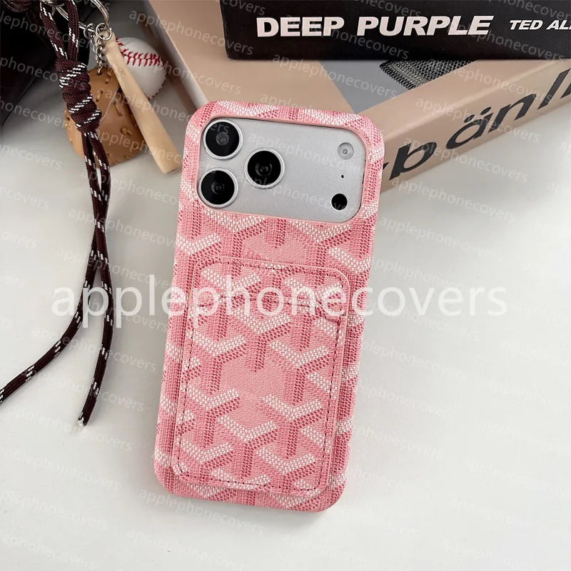 17 Pro Max Phone Case Designer Iphone Case Luxury Wallet Card Holder for Apple Iphone 16 Pro Max 15 plus 18 14 13 12 Card Package Dirt-Resistant DHGATE