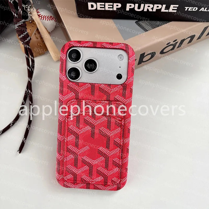 17 Pro Max Phone Case Designer Iphone Case Luxury Wallet Card Holder for Apple Iphone 16 Pro Max 15 plus 18 14 13 12 Card Package Dirt-Resistant DHGATE